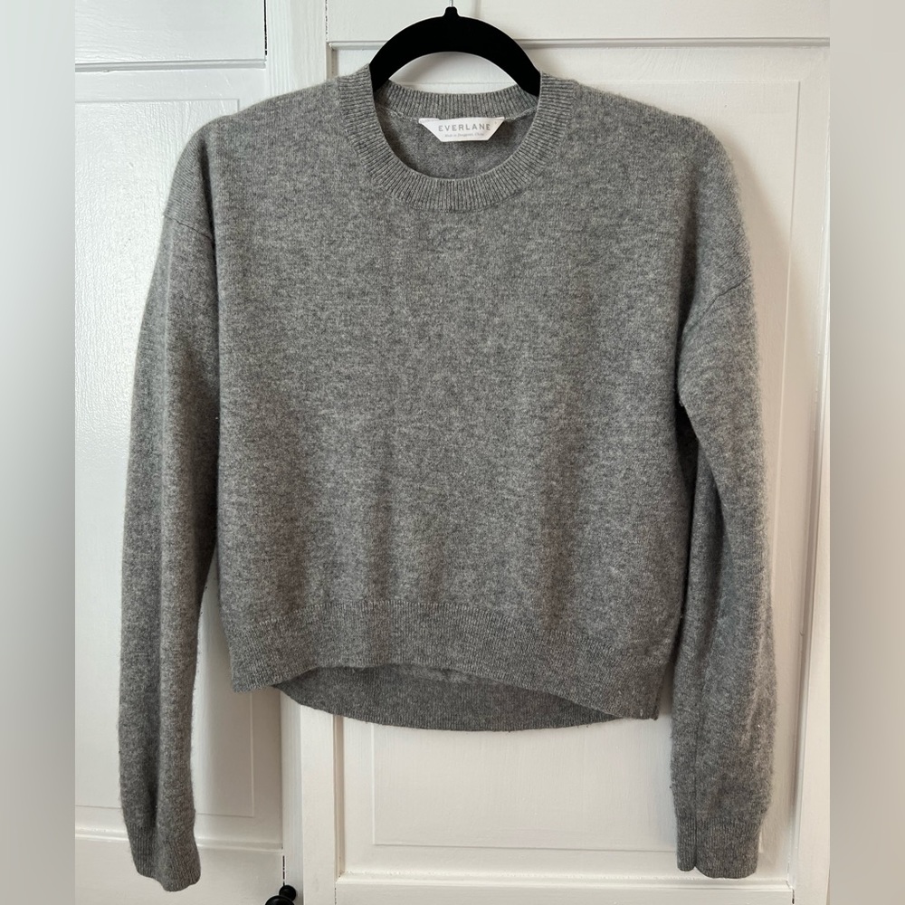 Everlane Cashmere Cropped Crew sz S
